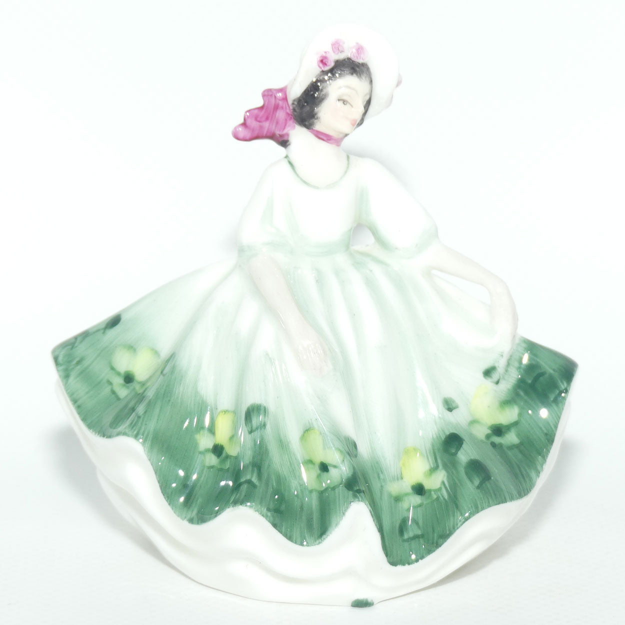 HN3218 Royal Doulton miniature figure Sunday Best | Green | #2