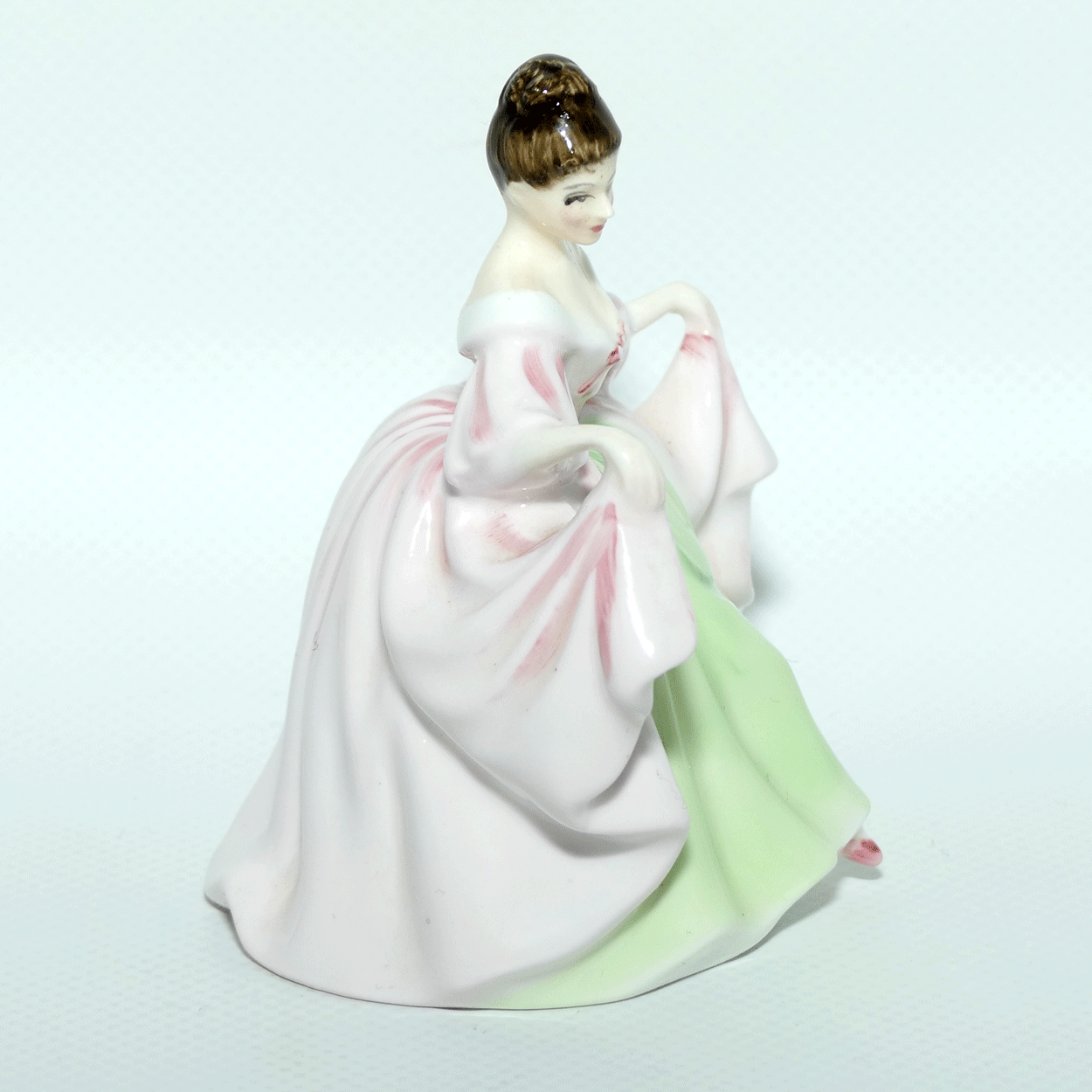 HN3219 Royal Doulton miniature figure Sara | Green and Pink