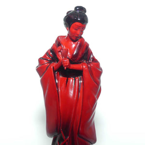 HN3229 Royal Doulton figure The Geisha | Flambe Glaze | #2