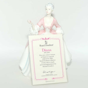 HN3266 Royal Doulton figure Diana | Pink | signed + Certificate