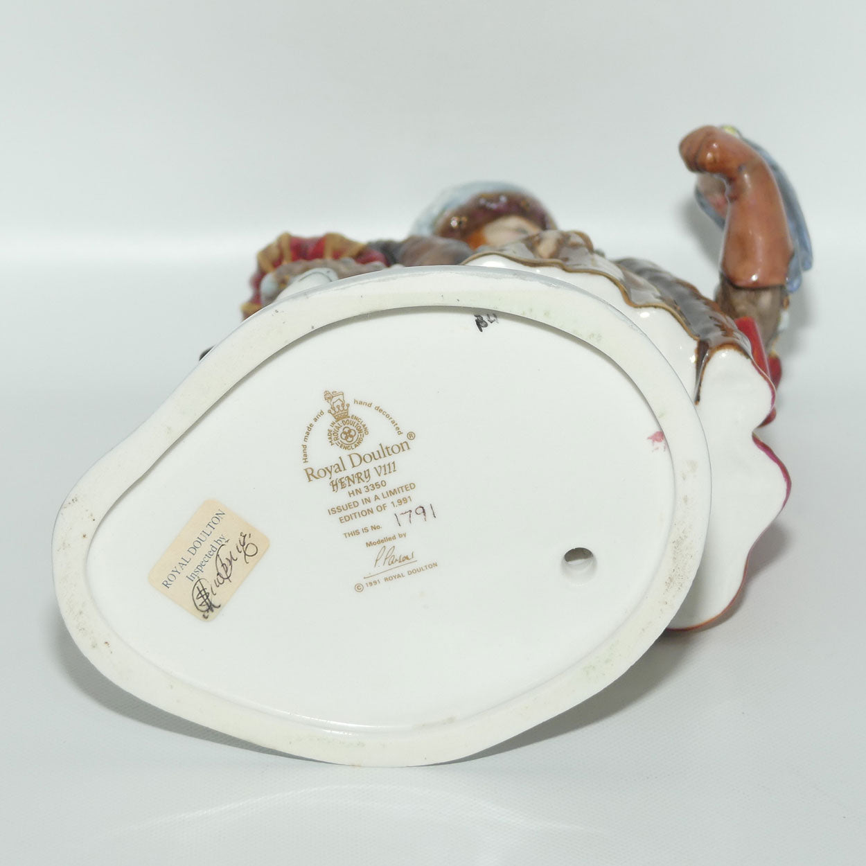 HN3350 Royal Doulton figure King Henry VIII | LE 1791/1991 | + Certificate