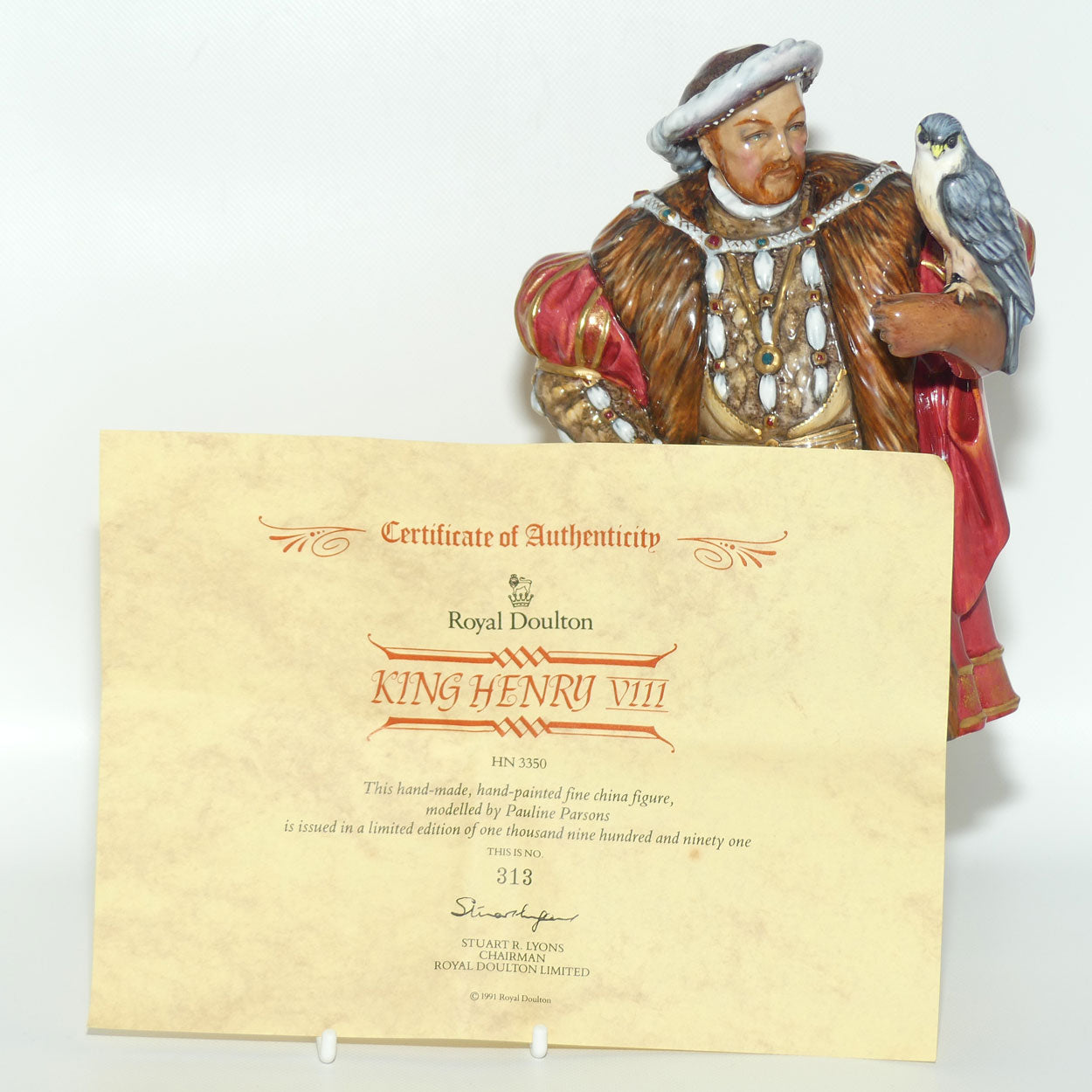 HN3350 Royal Doulton figure King Henry VIII | + Certificate | LE 313/1991