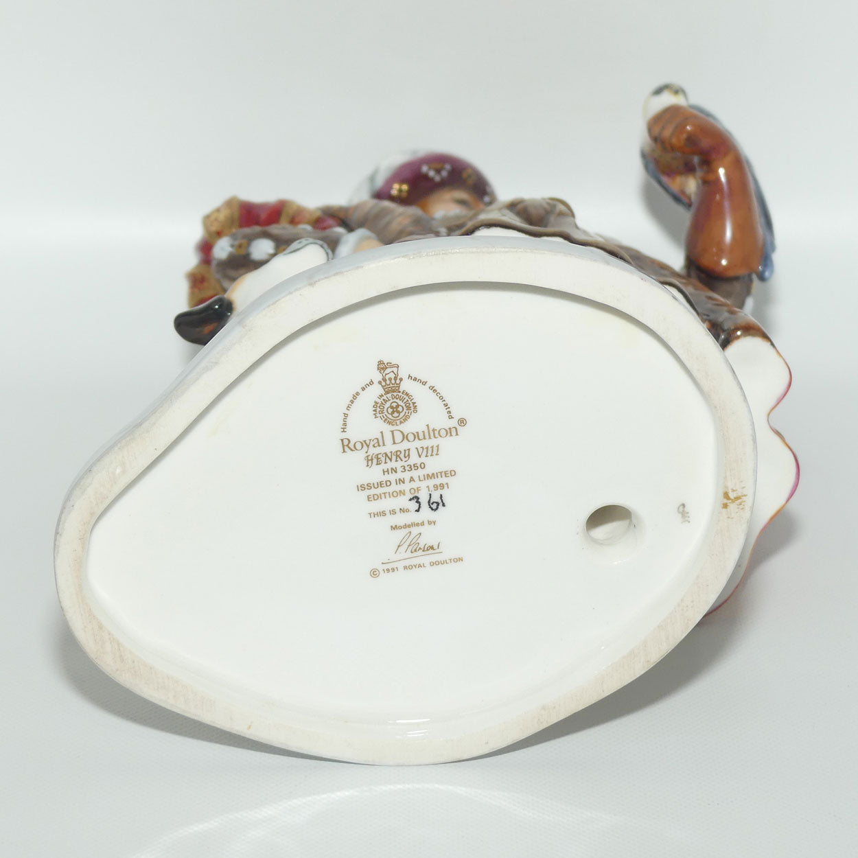 HN3350 Royal Doulton figure King Henry VIII | Plinth + Certificate | LE 361/1991