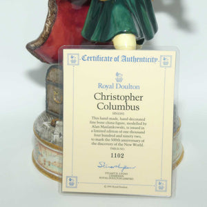 HN3392 Royal Doulton figure Christopher Columbus | Prestige | Ltd Ed | box + Cert