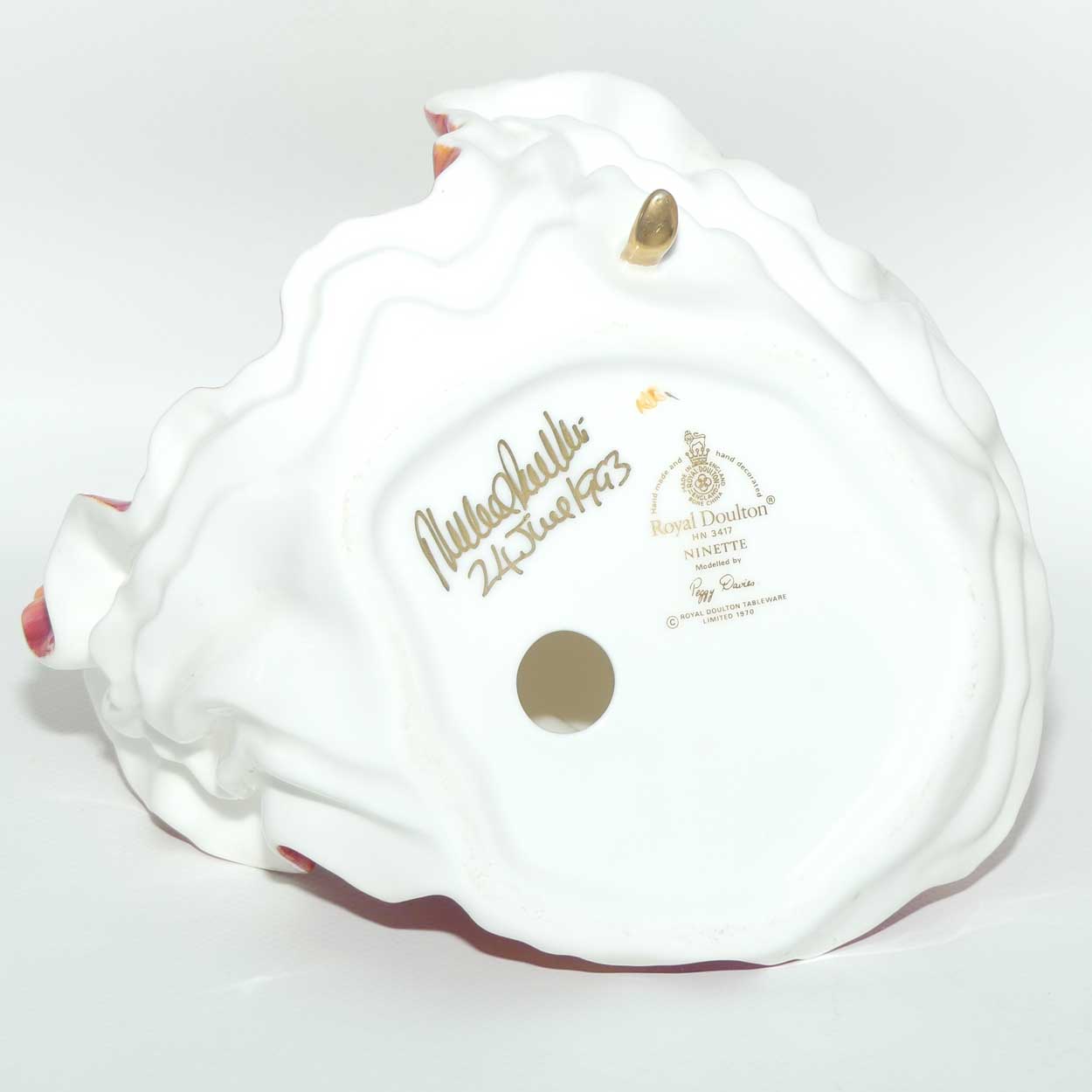 HN3417 Royal Doulton figure Ninette | Red | Special Colourway | signed M Doulton