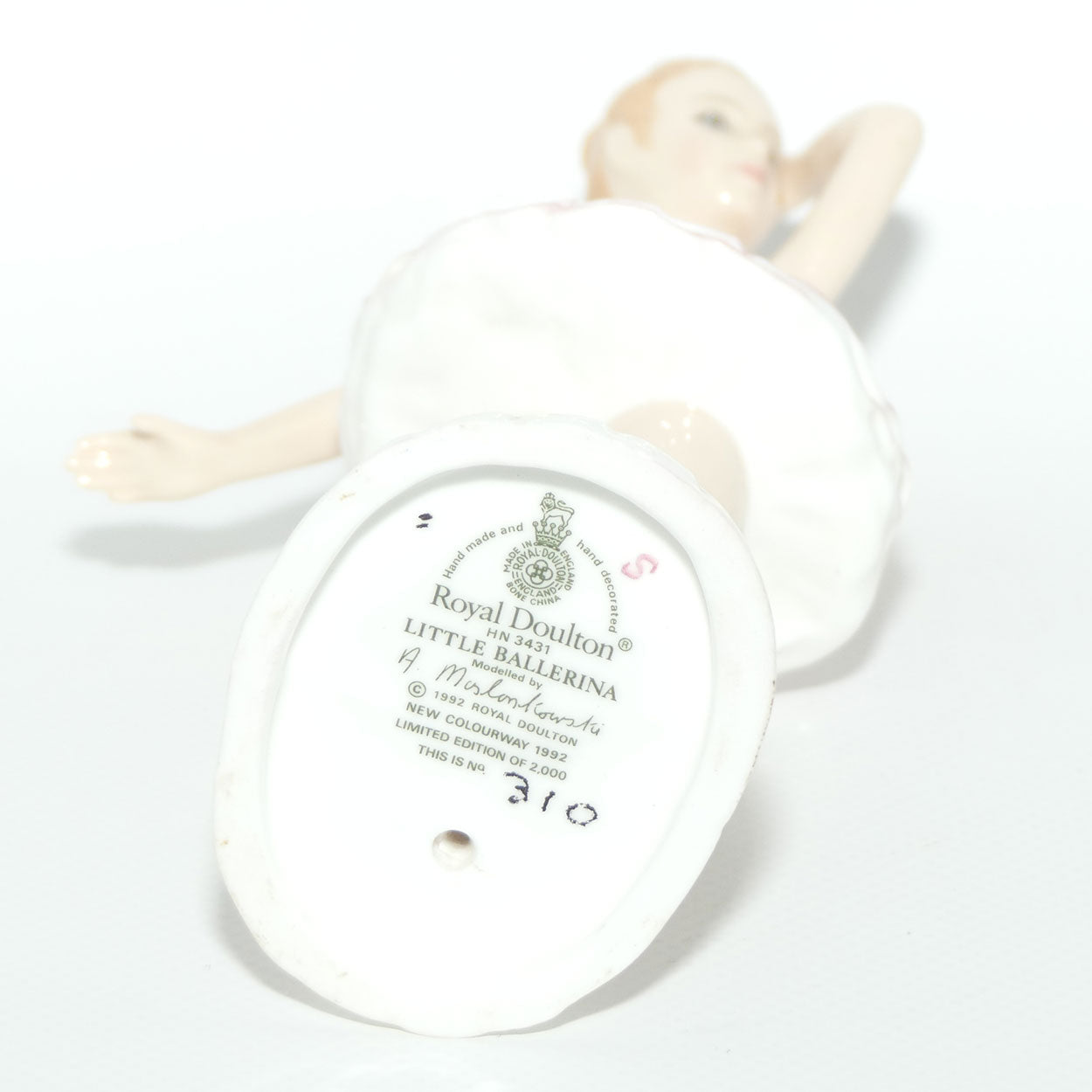 HN3431 Royal Doulton figure Little Ballerina | Pink | LE 310/2000