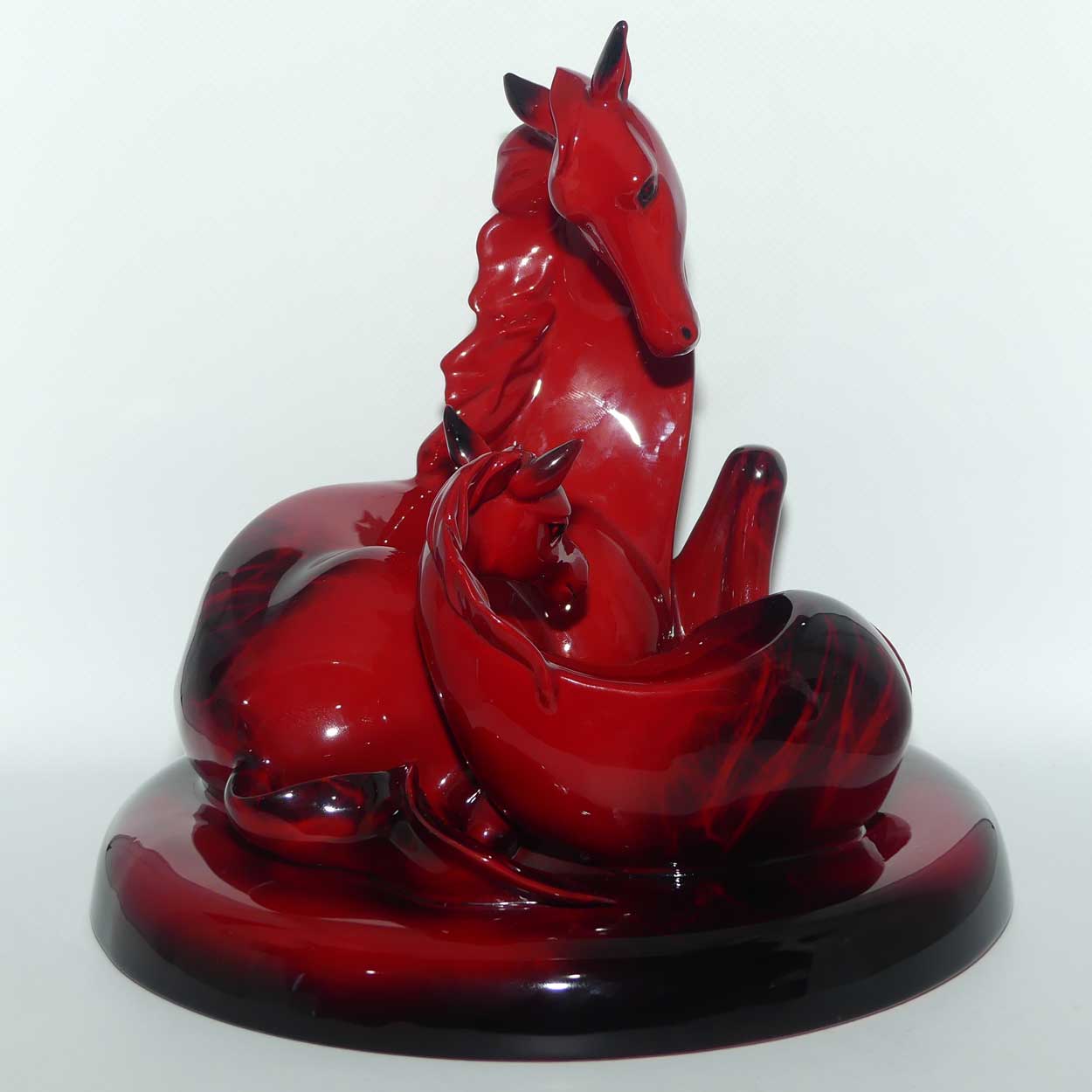 HN3536 Royal Doulton Flambe 'The Gift of Life' Mare and Foal | #2