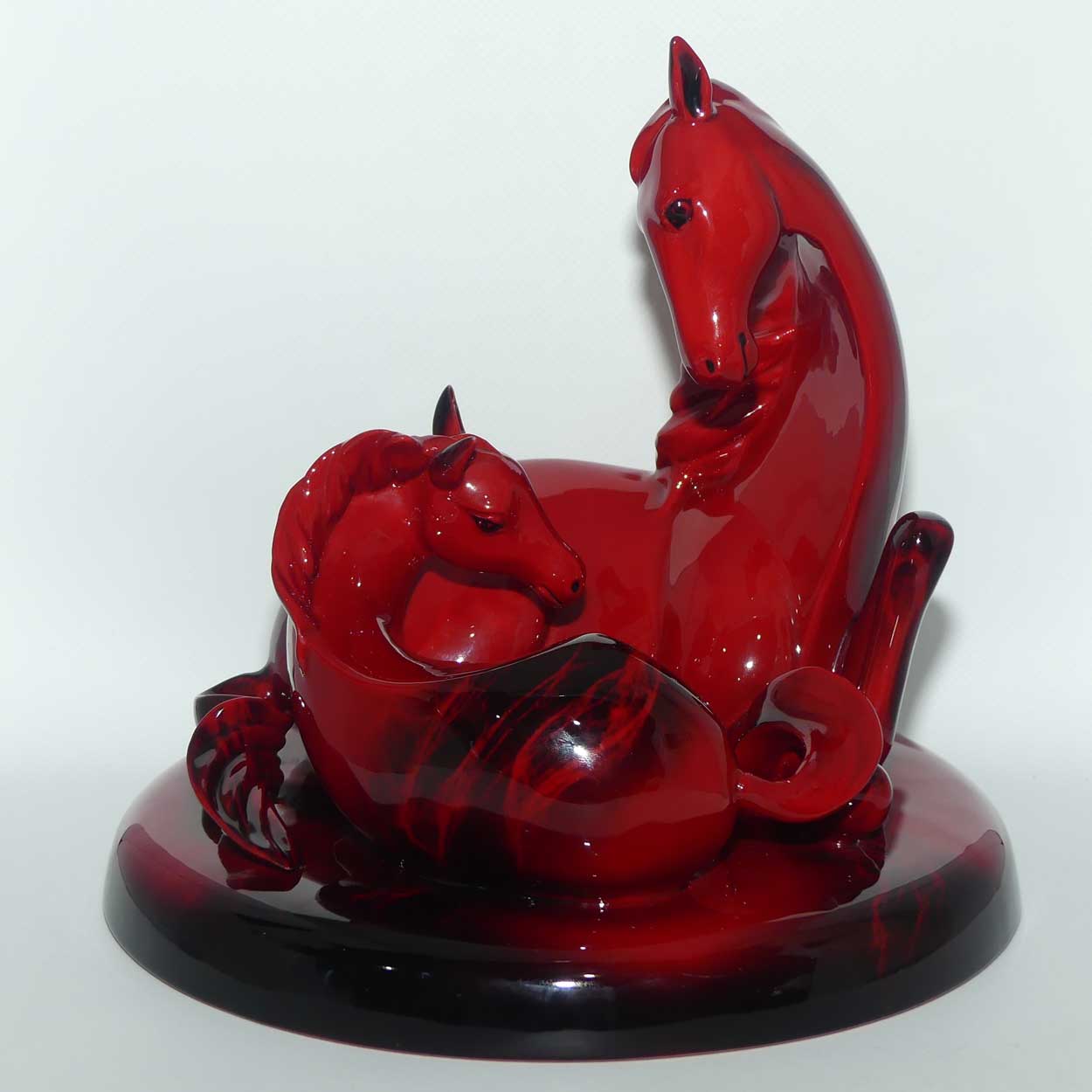 HN3536 Royal Doulton Flambe 'The Gift of Life' Mare and Foal | #2