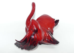 HN3538 Royal Doulton Flambe figure Nestling Down | Swans