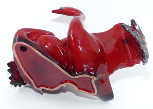 HN3538 Royal Doulton Flambe figure Nestling Down | Swans