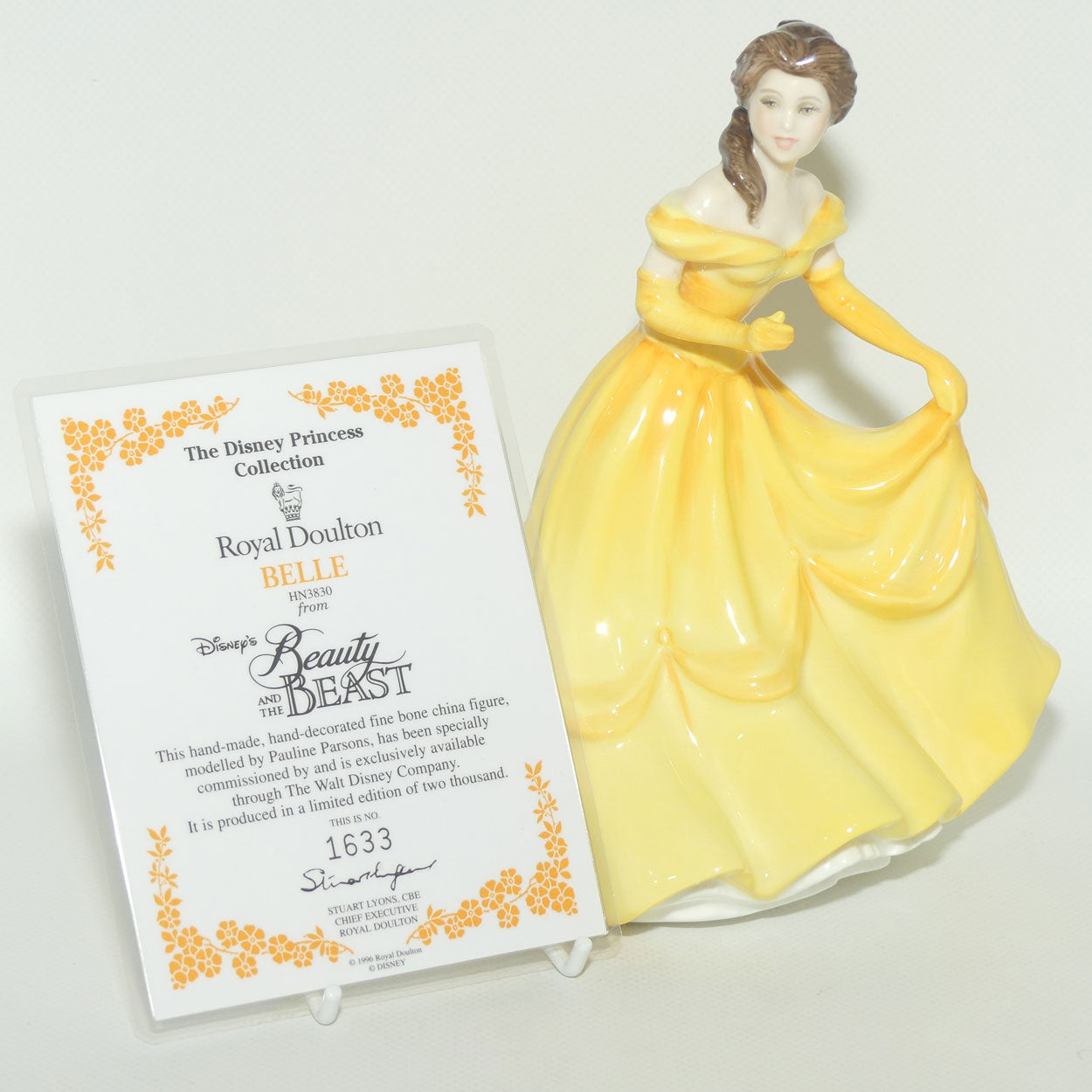 HN3830 Royal Doulton figure Belle | Disney Princess Collection | LE1633/2000 | Box + Cert