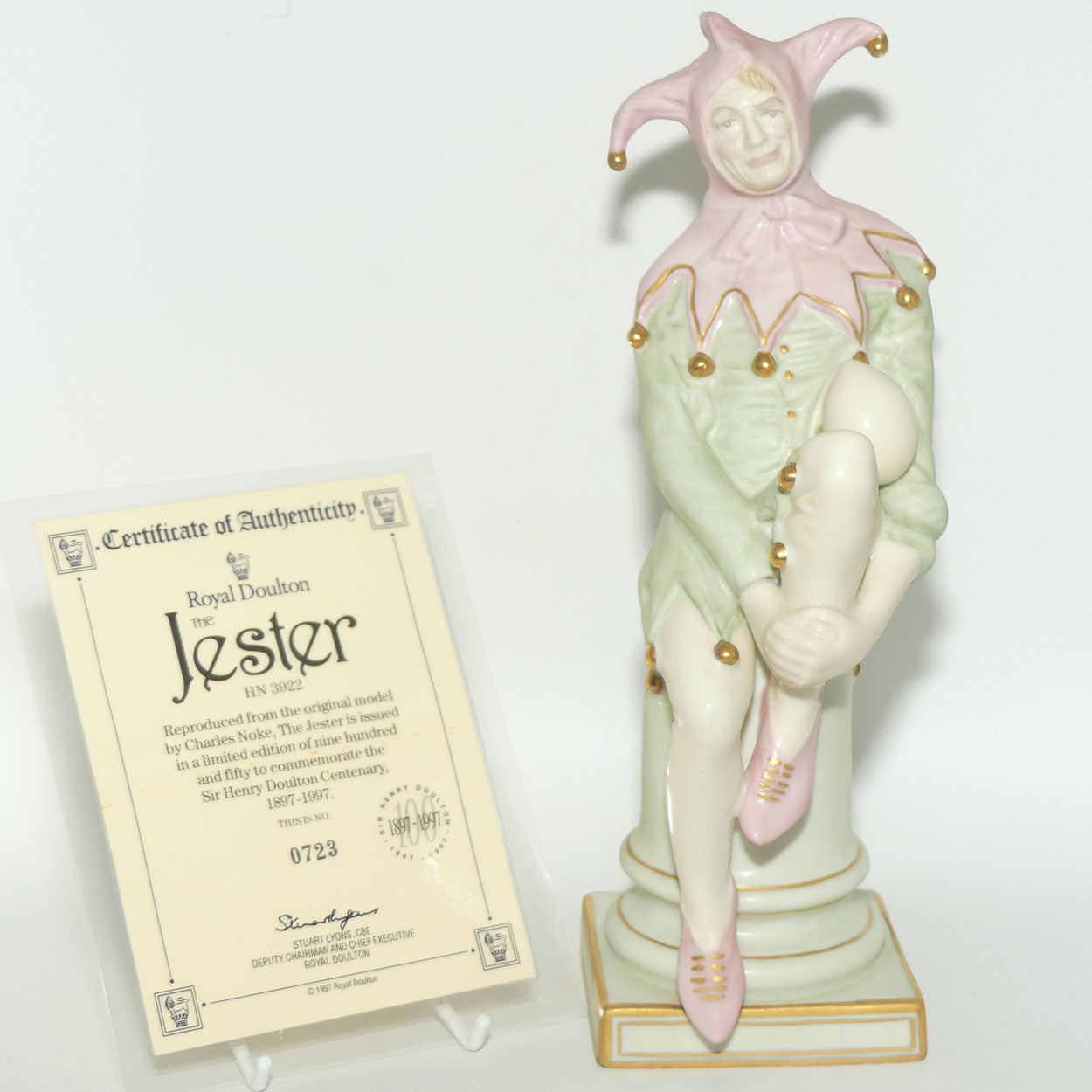 HN3922 Royal Doulton figure Jester | Parian LE723/950