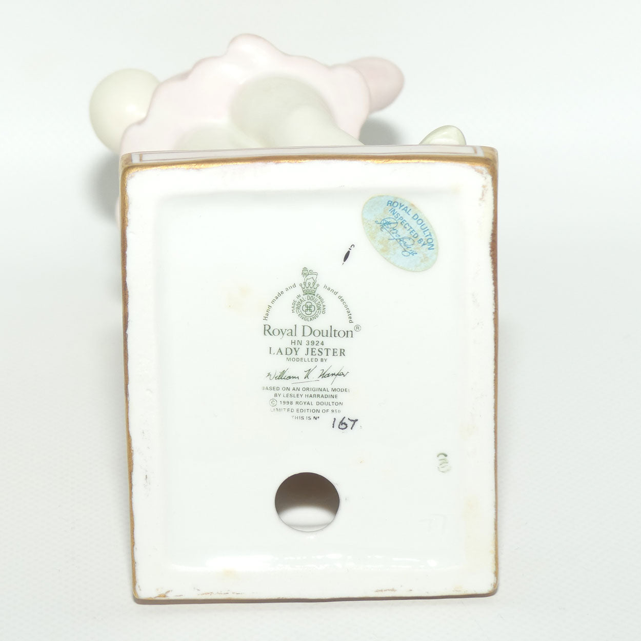 HN3924 Royal Doulton figure Lady Jester | Parian LE167/950