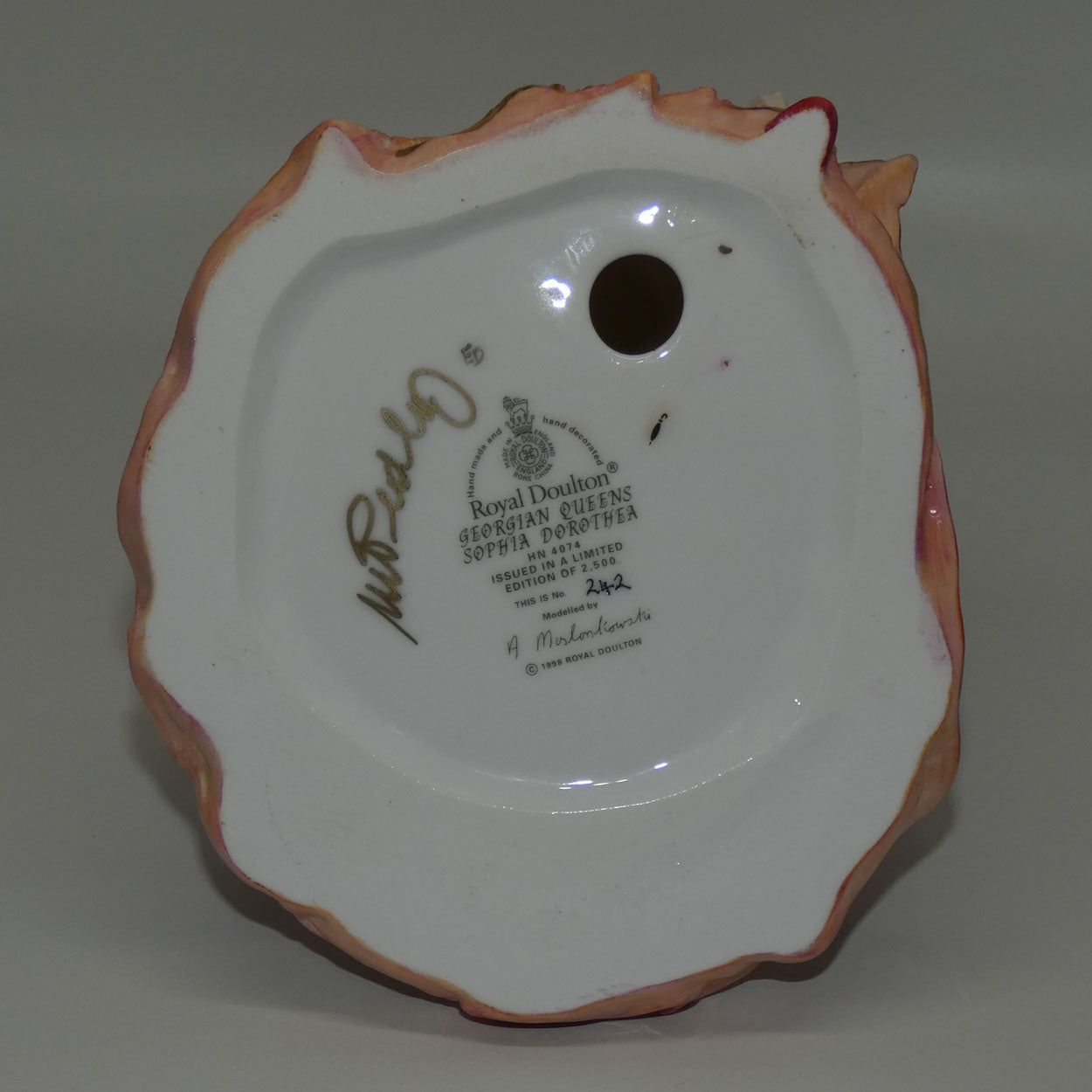 HN4074 Royal Doulton figure Sophia Dorothea | Georgian Queens LE252/2500