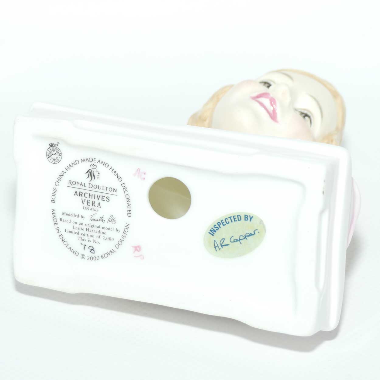 HN4169 Royal Doulton Archives figure bust Vera | LE 78/2000 | boxed