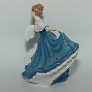 HN5273 Royal Doulton figure Elaine | Blue Floral | #1 | signed | boxed