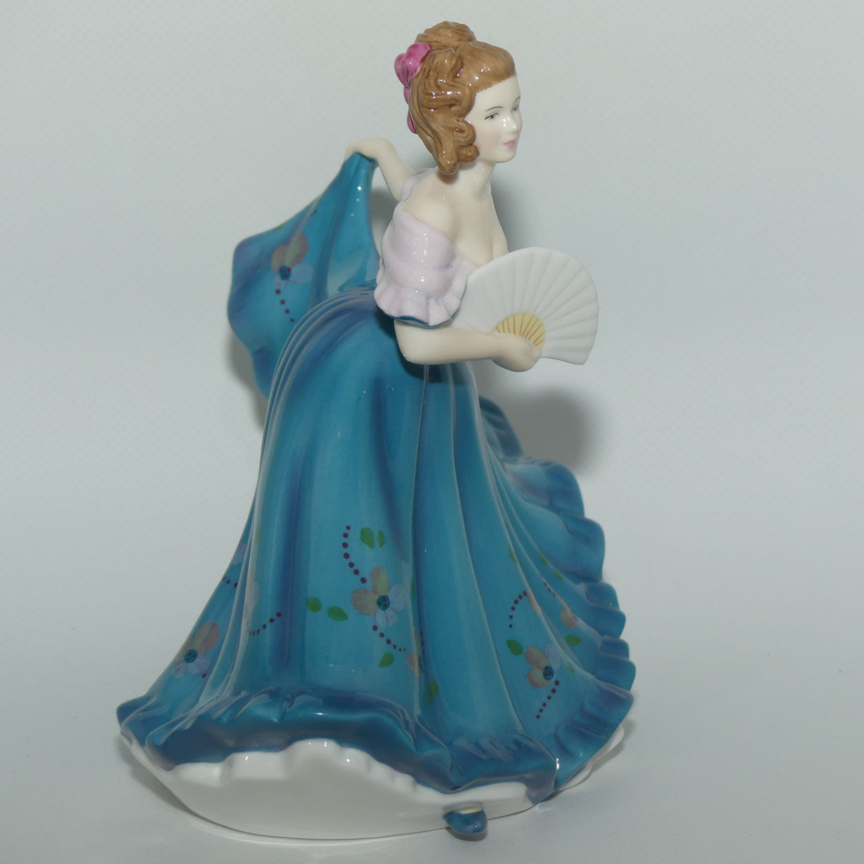 HN5273 Royal Doulton figure Elaine | Blue Floral | #1 | signed | boxed
