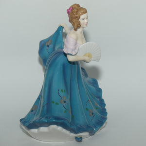 HN5273 Royal Doulton figure Elaine | Blue Floral | #1 | signed | boxed