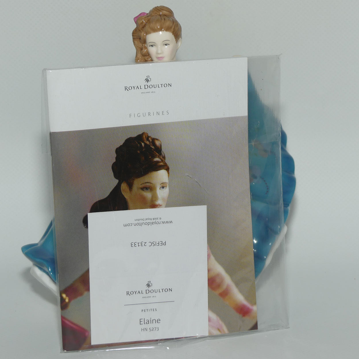 HN5273 Royal Doulton figure Elaine | Blue Floral | #1 | signed | boxed