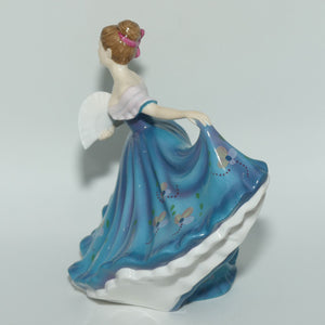 HN5273 Royal Doulton figure Elaine | Blue Floral | #2 | signed | boxed