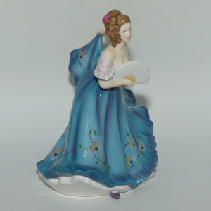 HN5273 Royal Doulton figure Elaine | Blue Floral | #2 | signed | boxed