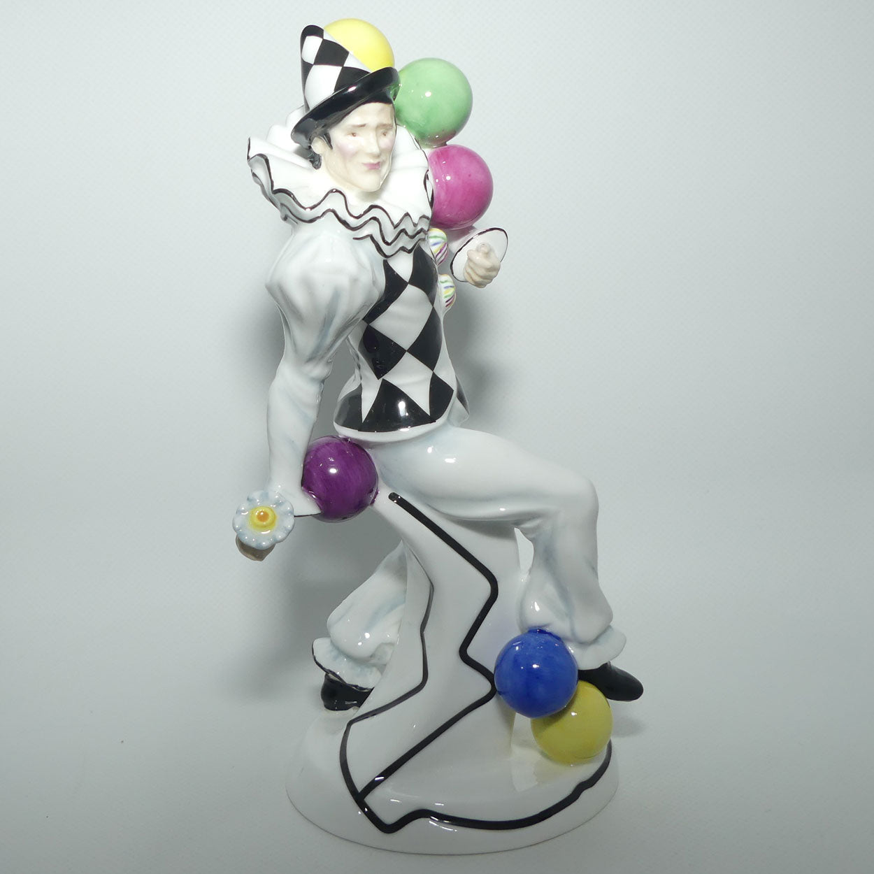 HN5307 Royal Doulton Prestige figure Jongleur | Balloon Clowns | Ltd Ed | boxed