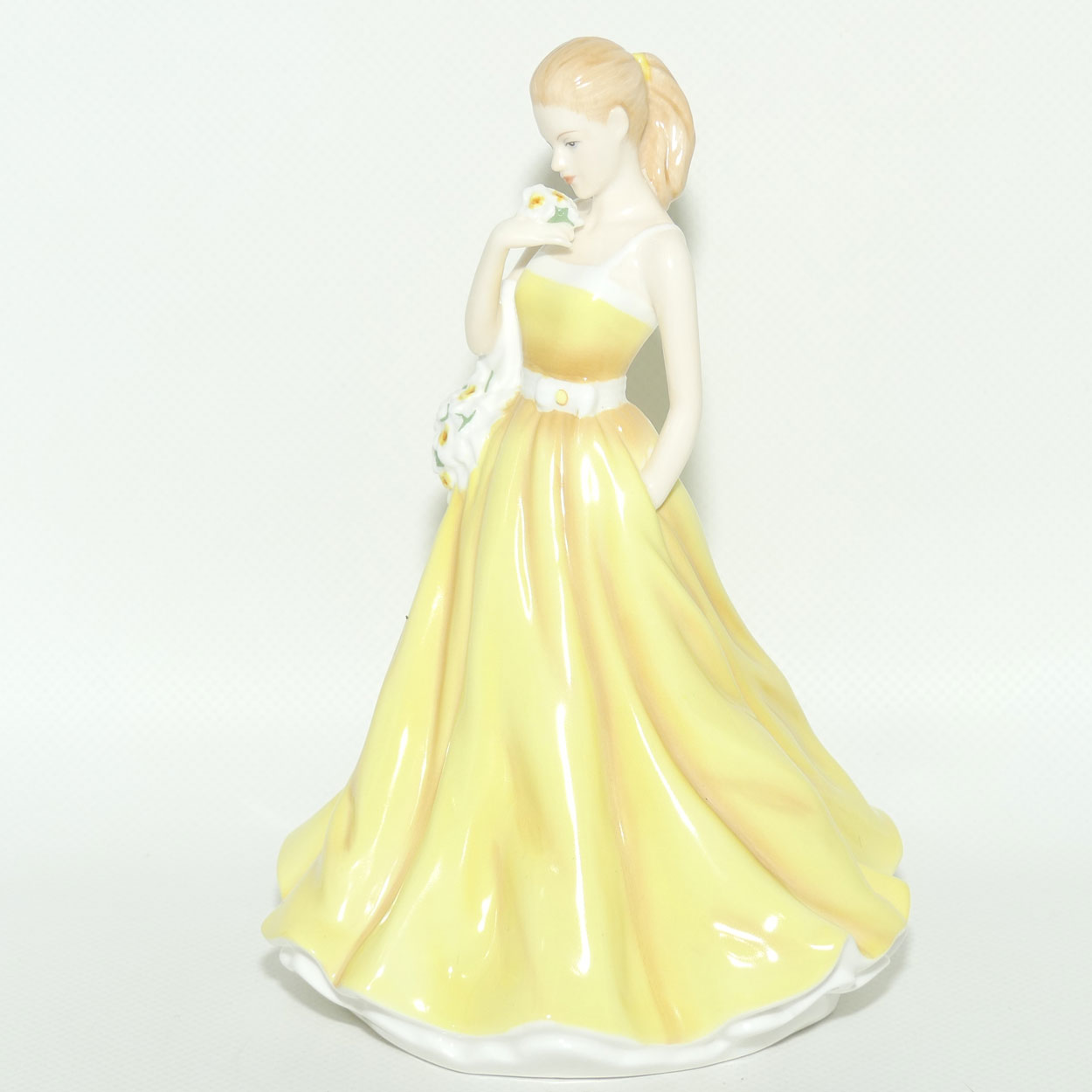 HN5502 Royal Doulton figure | Flower of the Month series | March Jonquil Devotion
