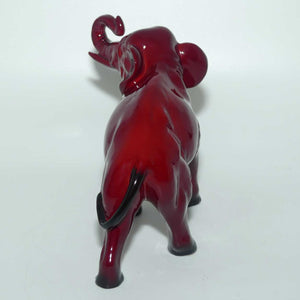 HN0891A Royal Doulton Flambe Elephant Trunk in salute | Medium | 13.3cms