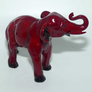 HN0891A Royal Doulton Flambe Elephant Trunk in salute | Medium | 13.3cms