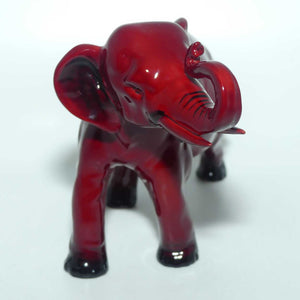 HN0891A Royal Doulton Flambe Elephant Trunk in salute | Medium | 13.3cms