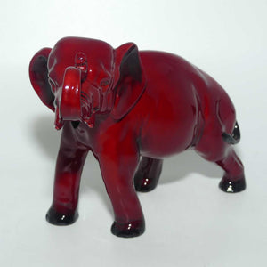 HN0891A Royal Doulton Flambe Elephant Trunk in salute | Medium | 13.3cms