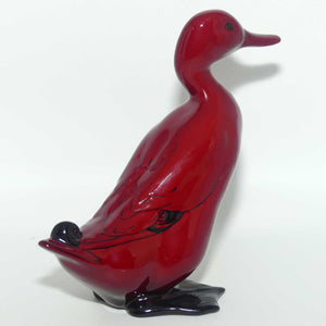 HN0956 Royal Doulton Flambe Mallard Drake Standing | early rich red