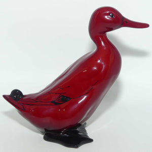 HN0956 Royal Doulton Flambe Mallard Drake Standing | early rich red