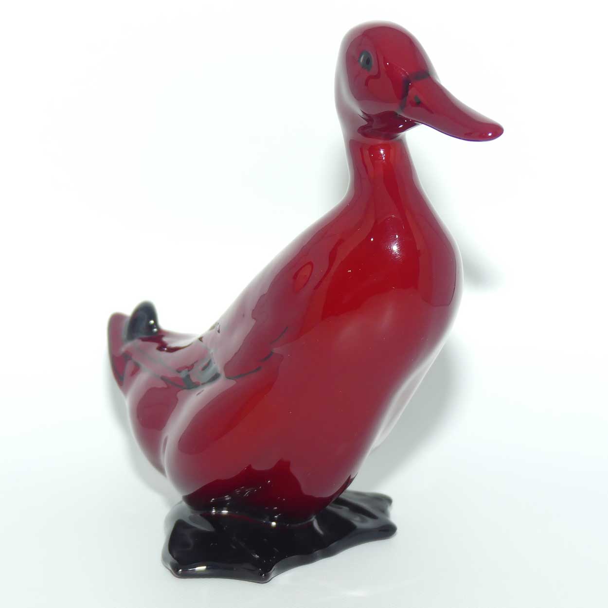 HN0956 Royal Doulton Flambe Mallard Drake Standing | early rich red