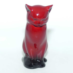 HN0967 Royal Doulton Flambe Seated Cat #1