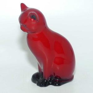 HN0967 Royal Doulton Flambe Seated Cat #2