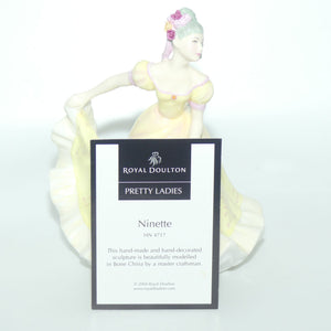 HN4717 Royal Doulton figure Ninette | Yellow | signed | boxed | #1