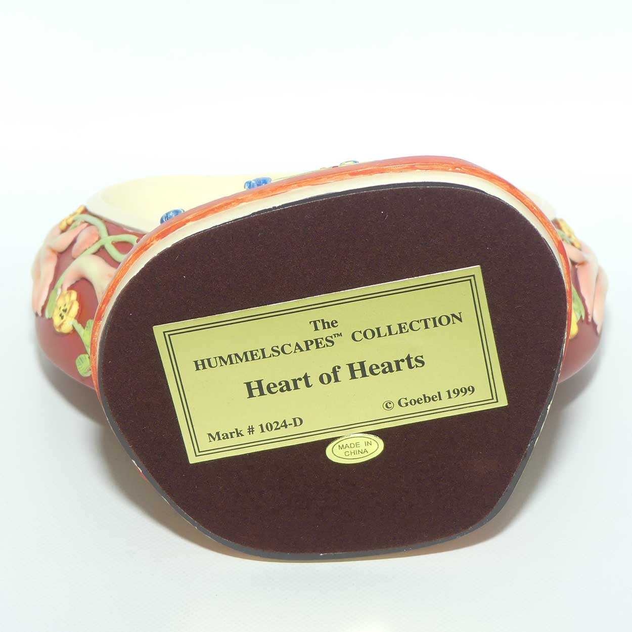 HUM180 MI Hummel plaque Tuneful Goodnight and Heart of Hearts display stand | Collector Set