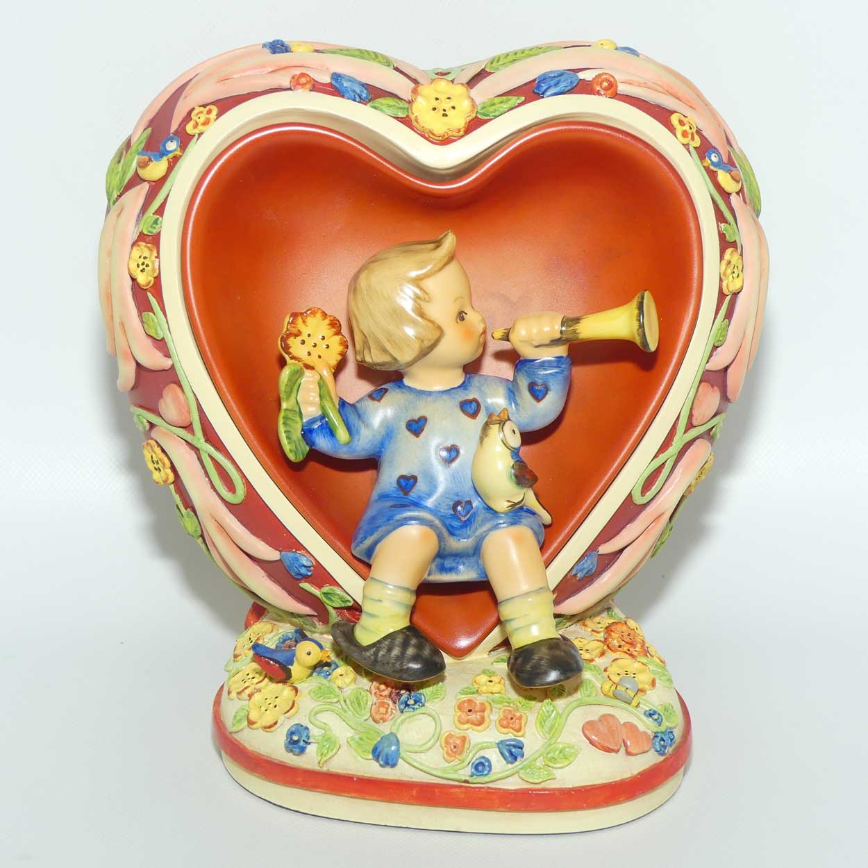 HUM180 MI Hummel plaque Tuneful Goodnight and Heart of Hearts display stand | Collector Set