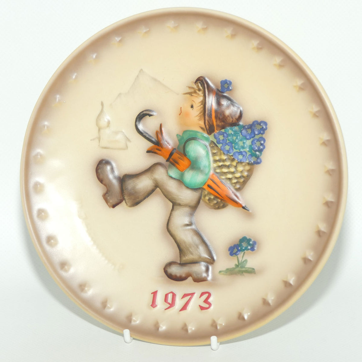 HUM0266 MI Hummel Annual Plate 1973 | Globe Trotter | Boxed