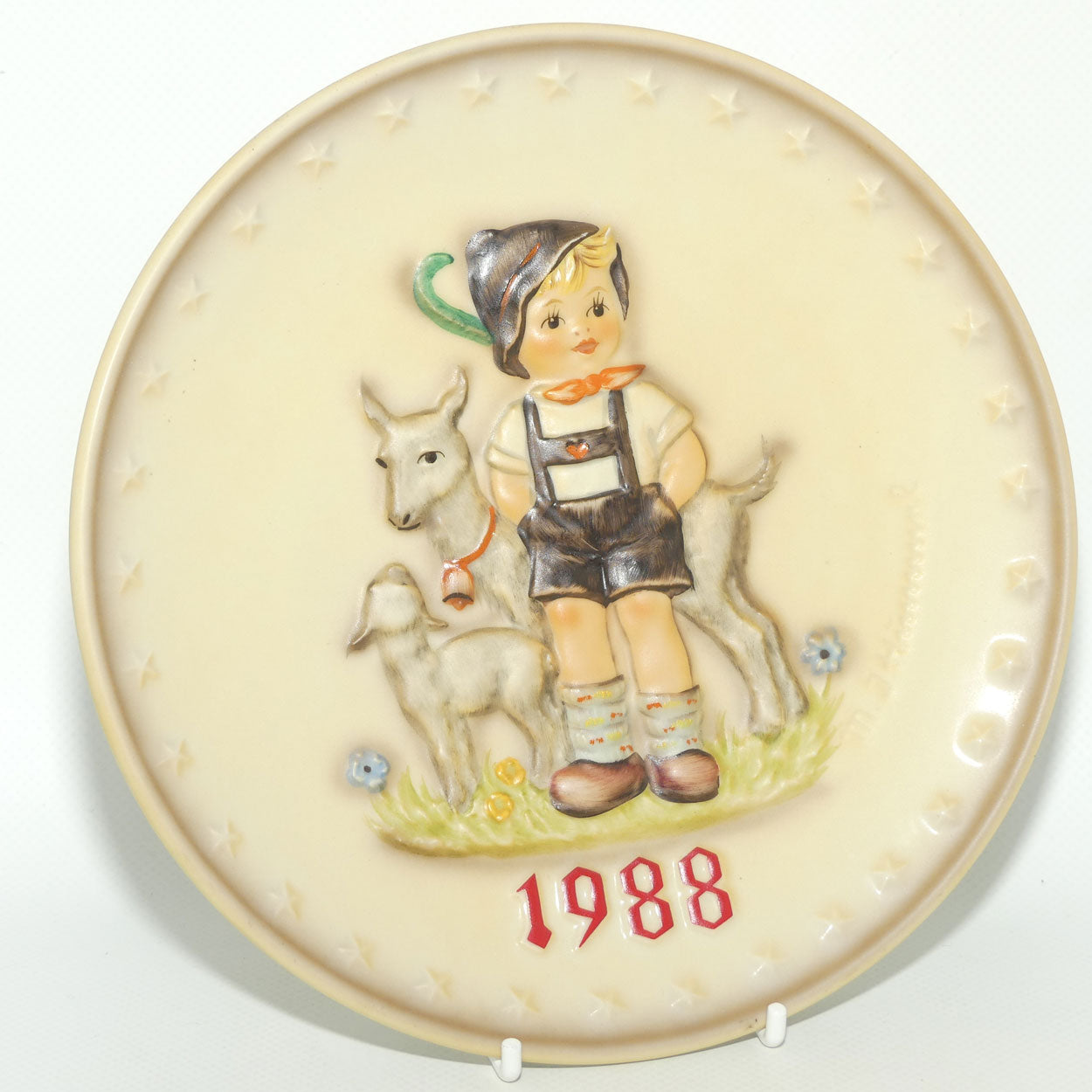 HUM0284 MI Hummel Annual Plate 1988 | Little Goat Herder