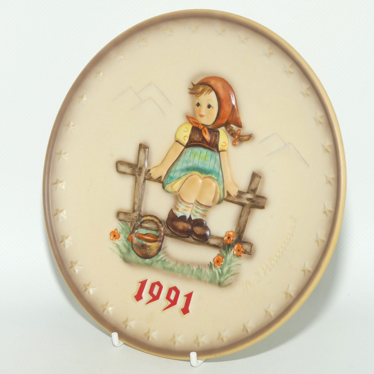 HUM0287 MI Hummel Annual Plate 1991 | Just Resting
