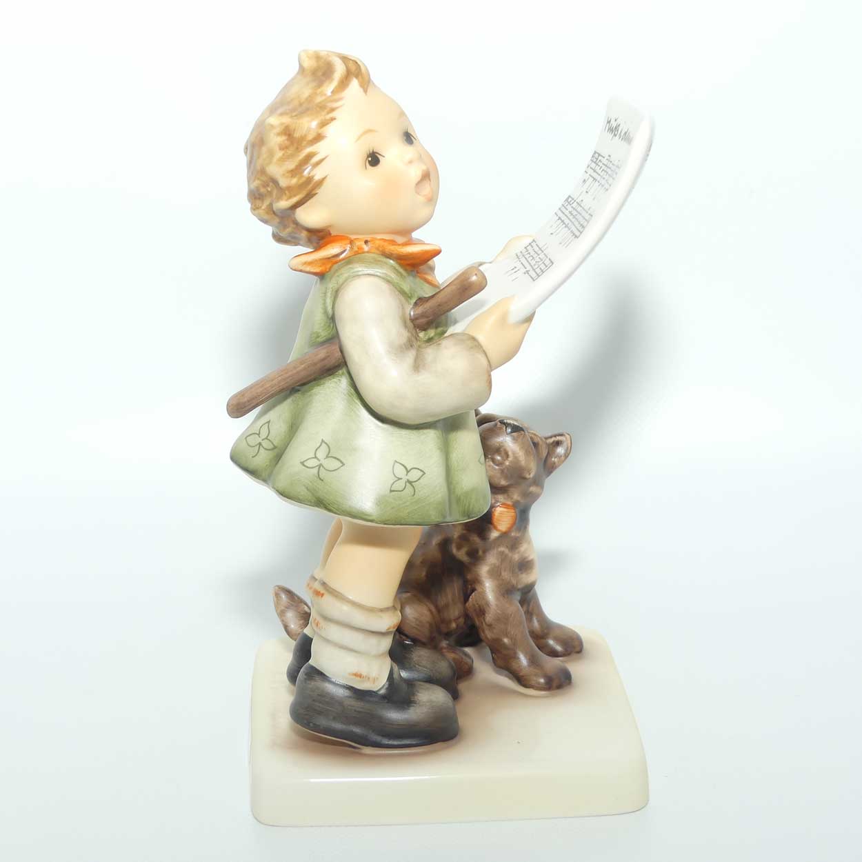 HUM0911 MI Hummel figure Harmony and Lyric + Ceramic Postcard on Easel | TMK8 | boxed