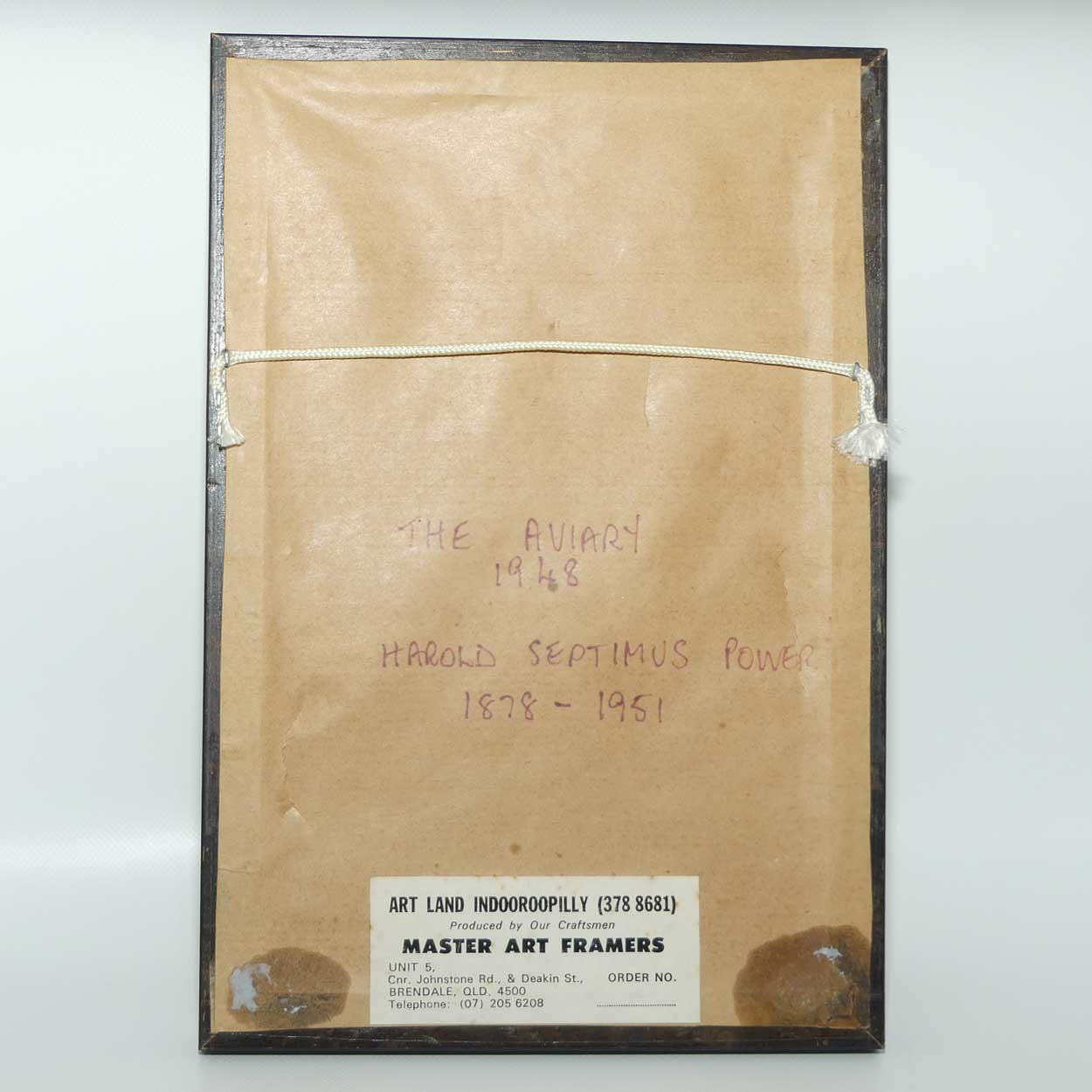 H Septimus Power miniature framed print | The Aviary