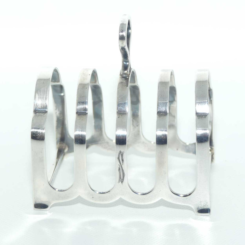 Hardy Brothers Australian Silver Four Slice Toast rack | 56.2grams