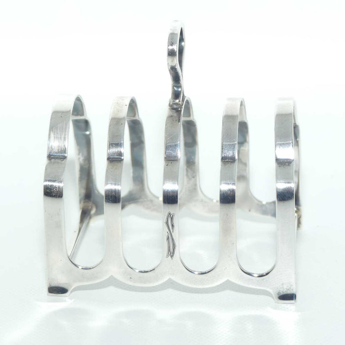 Hardy Brothers Australian Sterling Silver Four Slice Toast rack | 56.2grams