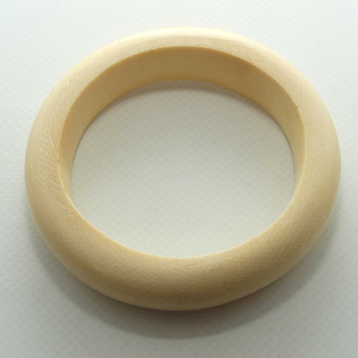 Very Heavy Antique Ivory Ladies Bangle | 18mm thick