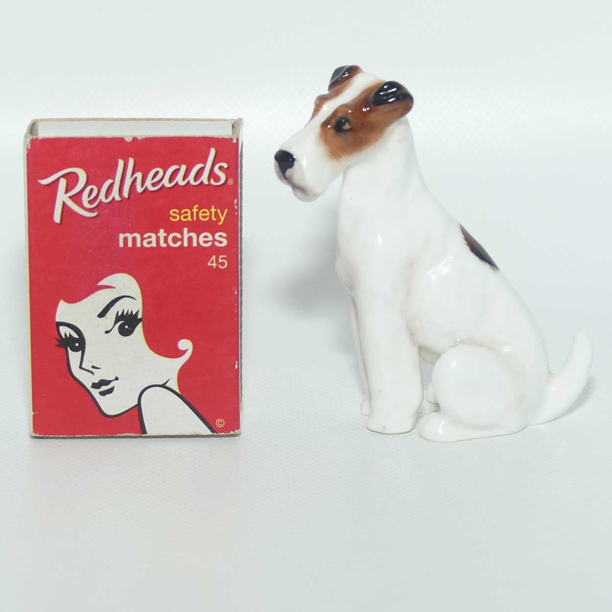 K8 Royal Doulton figure Fox Terrier | Seated | Style Three