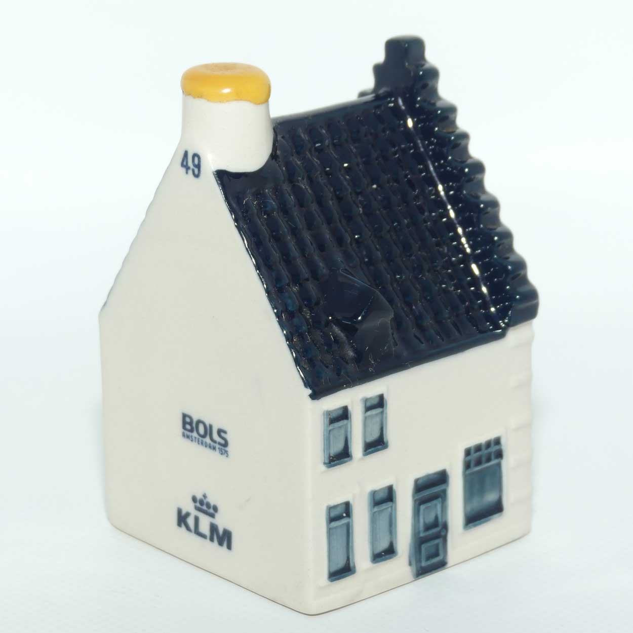 Delft Blue Cottage House miniature decanter for KLM by Bols | House 49