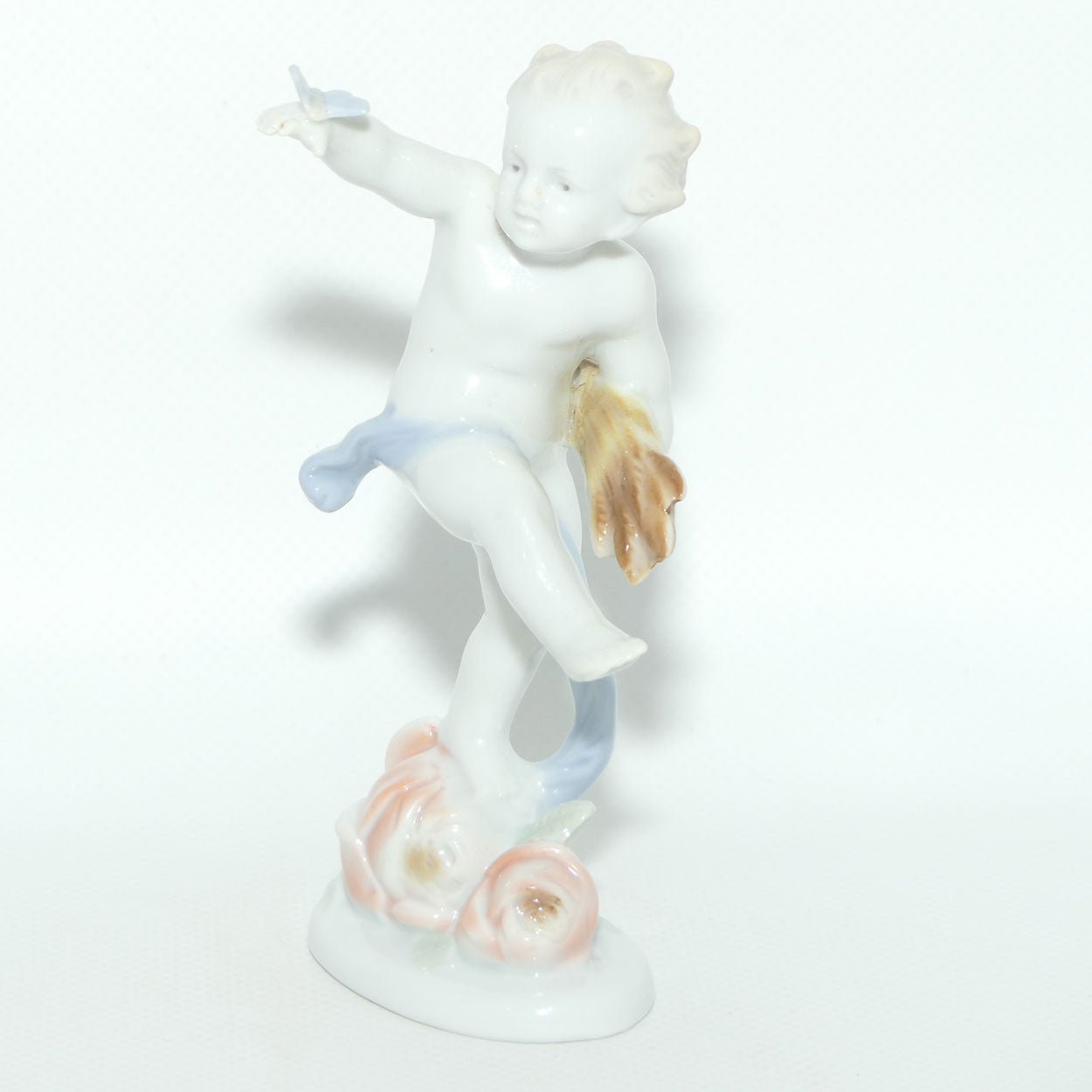 KP Ilmenau Germany figure of Cherub with Butterfly on Hand